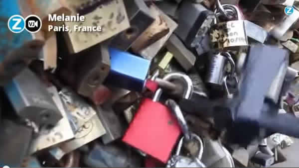 اقفال الحب في باريس
